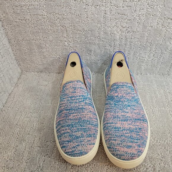 ROTHY'S The Sneaker Women's Size 9 Turquoise Melange Slip On Textile Flat Shoe - Picture 7 of 12
